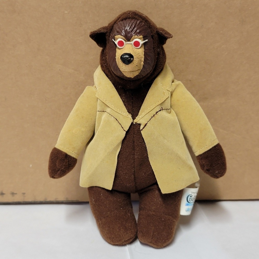 Y2K Vintage Disney Country Bears Teddi Barra Plush‎ Trench Coat McDonald's Toy
